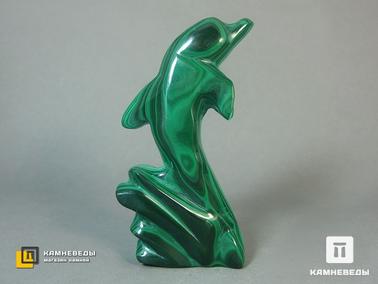 Малахит. Дельфин из малахита, 7,9х4х1,5 см