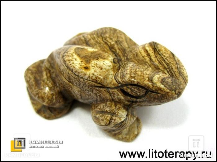 Лягушка из песочной яшмы 7х3х6 см, 23-32, фото 4