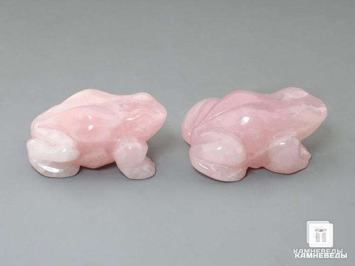 Лягушка из розового кварца, 4,8х3,8х2,4 см, 23-8, фото 3