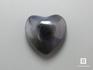 Сердце из серого агата, 2,5x2,5х1,2 см, 23-5/4, фото 1
