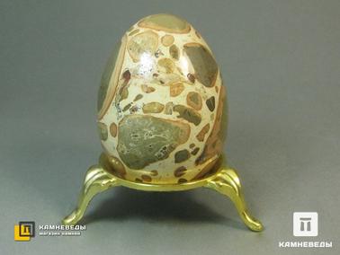 Конгломерат-брекчия. Яйцо из конгломерат-брекчии, 5,5 см