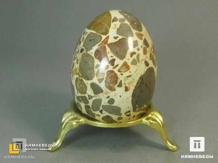 Яйцо из конгломерат-брекчии, 5,7 см, 22-125, фото 2