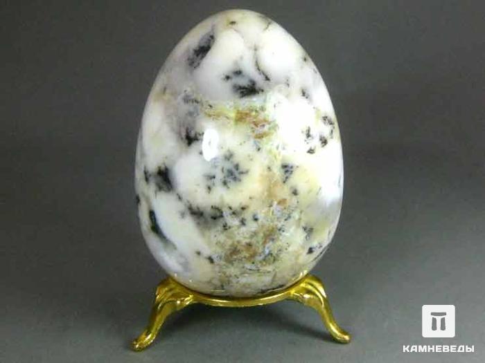Яйцо из опала дендритового, 8х5,8 см, 22-68, фото 1