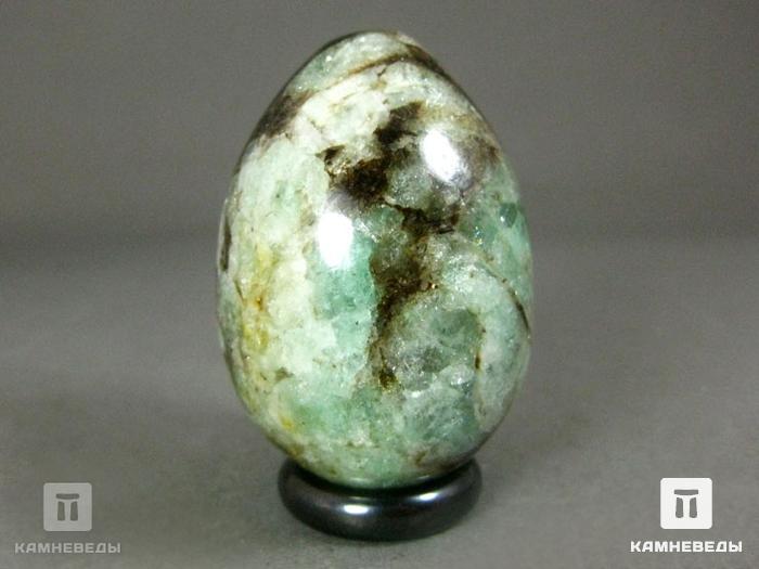 Яйцо из берилла со слюдиcтым сланцем, 4,5х3,1 см, 22-80, фото 3