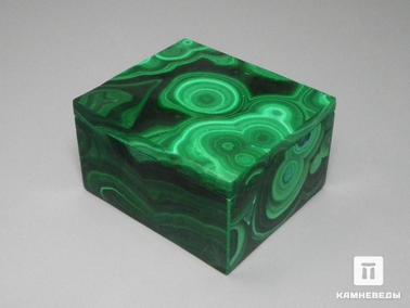 Малахит. Малахитовая шкатулка, 4,7х4,2х2,8 см