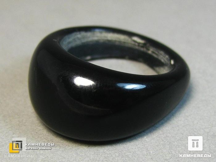 Кольцо из агата чёрного, 44-9/1, фото 2