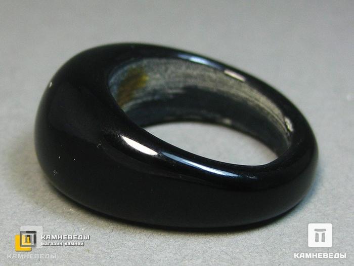 Кольцо из агата чёрного, 44-9/1, фото 3