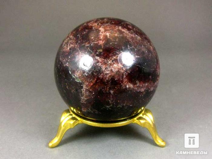 Шар из граната альмандина с астеризмом, 54 мм, 21-92/2, фото 1