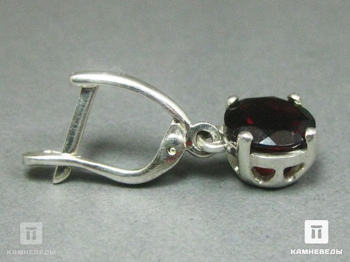 Серьги из альмандина (граната), огранка, 41-80/3, фото 3