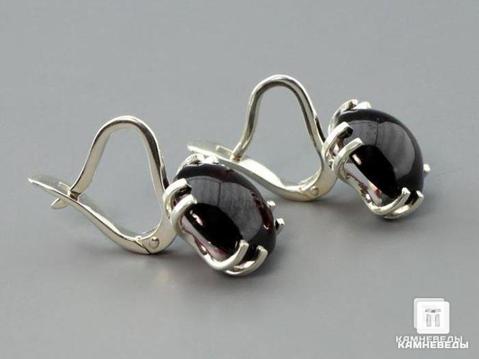 Серьги «Паутинка» из альмандина (граната), 41-80/6, фото 1
