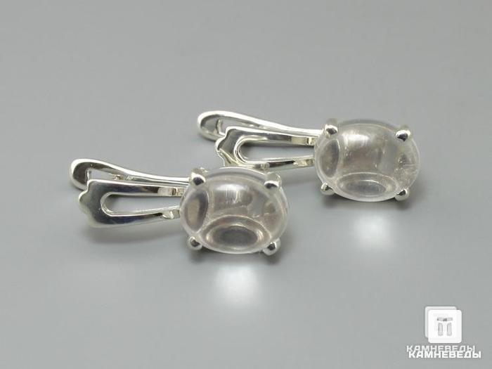 Серьги «Лилия» с горным хрусталём (кварцем), 41-84/5, фото 2