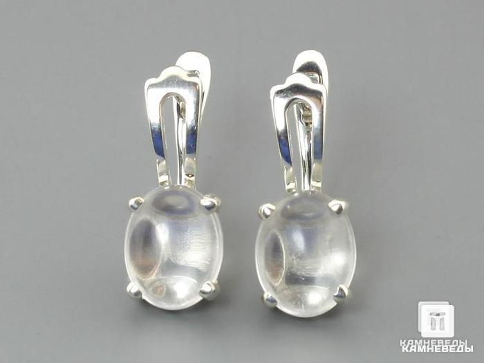 Серьги «Лилия» с горным хрусталём (кварцем), 41-84/5, фото 1