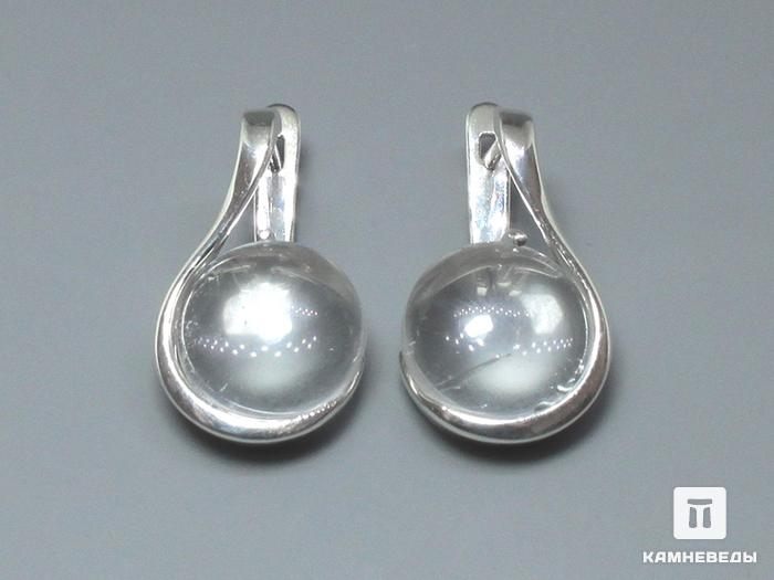 Серьги «Мелодия» с горным хрусталём (кварцем), 41-84/7, фото 1