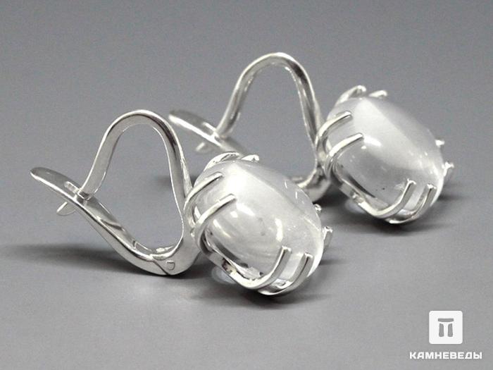 Серьги «Паутинка» с горным хрусталём (кварцем), 41-84/8, фото 1