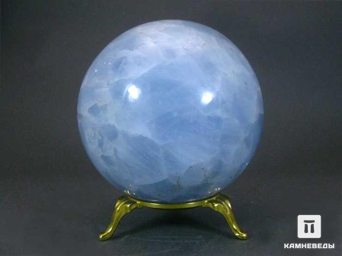 Шар из голубого кальцита, 78 мм, 21-130/2, фото 1