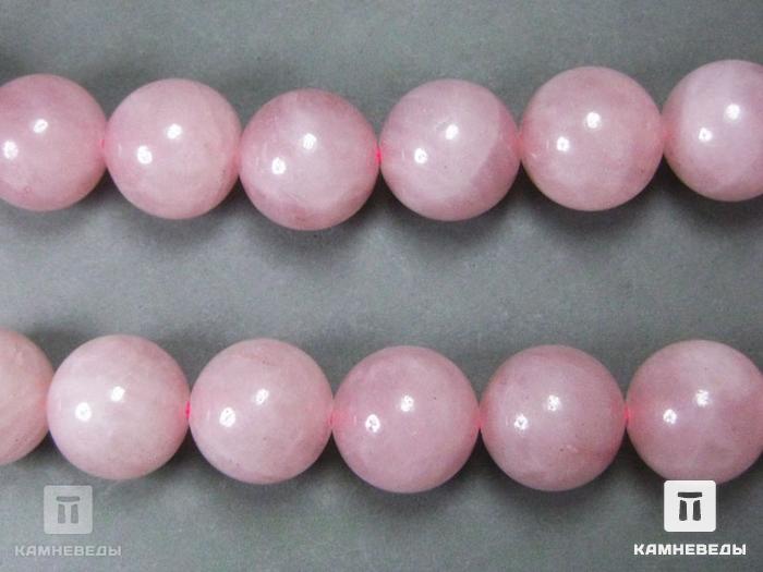 Бусины из розового кварца, 25 шт. на нитке, 16 мм, 7-5, фото 2