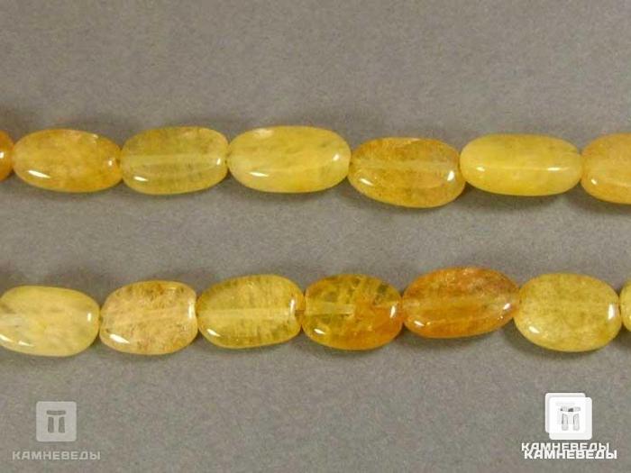 Бусины из халцедона жёлтого, 7-10 мм, 7-45, фото 2
