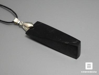 Шунгит. Кулон из шунгита, размер 4х1,5х0,5 см