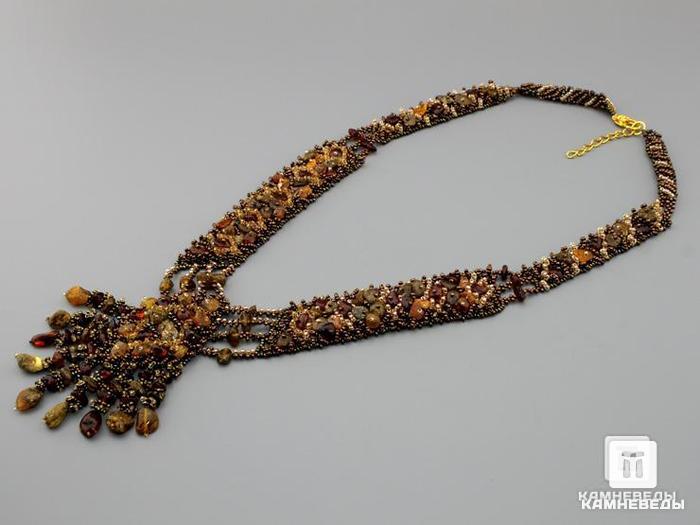 Ожерелье-подвеска из камней янтаря, 46-88/9, фото 2