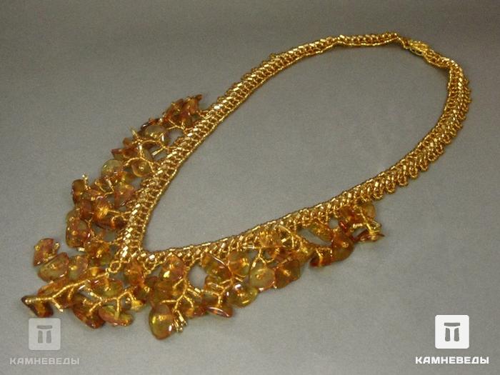 Ожерелье с подвесками из янтаря, 46-88/48, фото 3