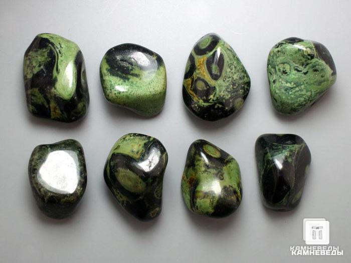 Яшма Kabamba (крокодиловая), галтовка 2-3 см, 12-44, фото 1