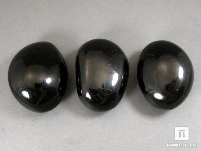 Шерл (чёрный турмалин), полированный 5х3,5х2,5 см, 12-92/3, фото 1