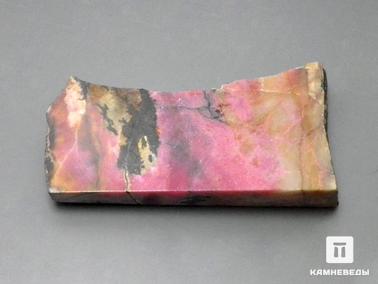 Родонит. Родонит, полированный срез 6,5х3,4х1,5 см