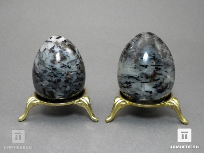 Яйцо из альбита с астрофиллитом, 5,5х4,1 см, 22-107, фото 4
