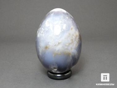 Халцедон. Яйцо из халцедона голубого, 5,3х3,8 см