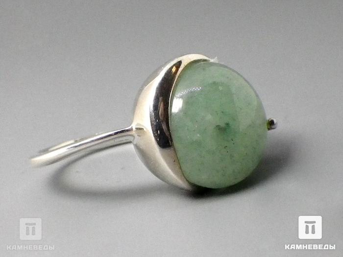 Кольцо «Мелодия» с авантюрином зеленым, 44-71, фото 2