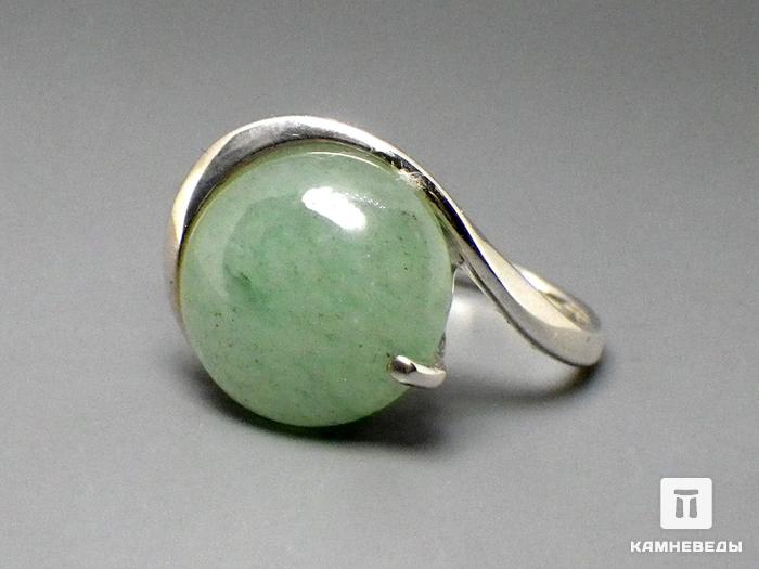 Кольцо «Мелодия» с авантюрином зелёным, 44-71, фото 1