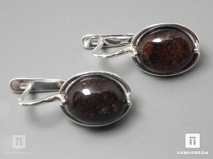 Серьги «Венеция» с горным хрусталём (кварцем) «аквариум», 41-84/11, фото 2