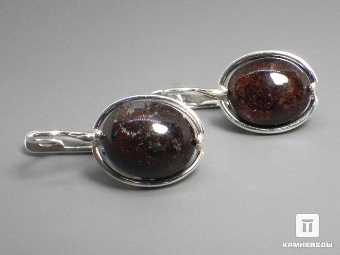 Серьги «Венеция» с горным хрусталём (кварцем) «аквариум», 41-84/11, фото 1