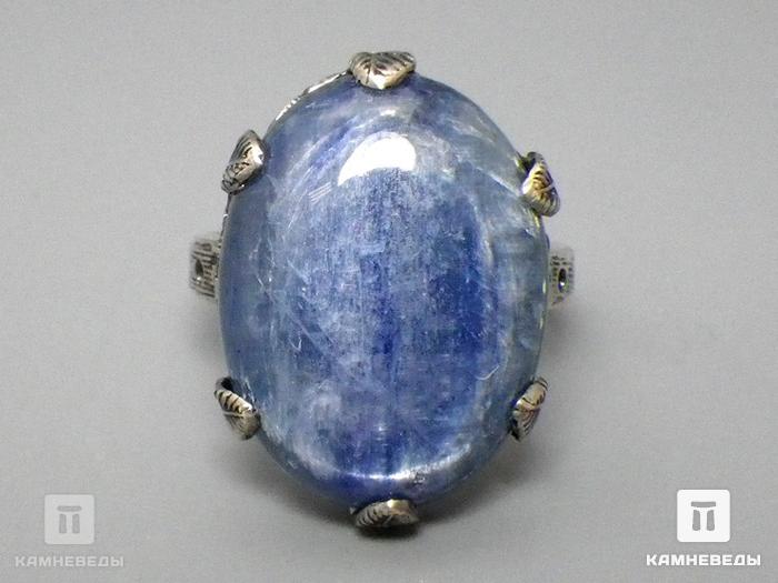 Комплект с кианитом, кольцо и серьги, 45-50, фото 5