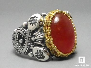 Сердолик. Перстень «Искуситель» с сердоликом