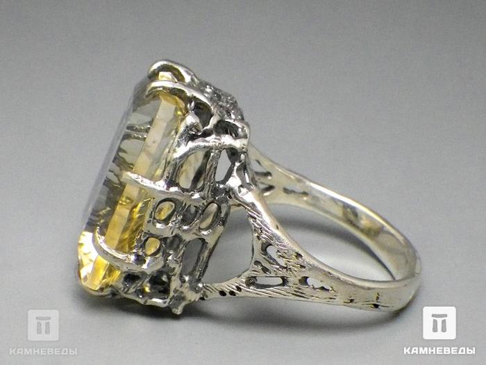 Комплект с цитрином, кольцо и серьги, 45-46, фото 7