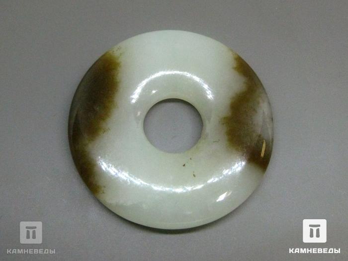 Кулон диск из нефрита белого, 40-114/7, фото 3