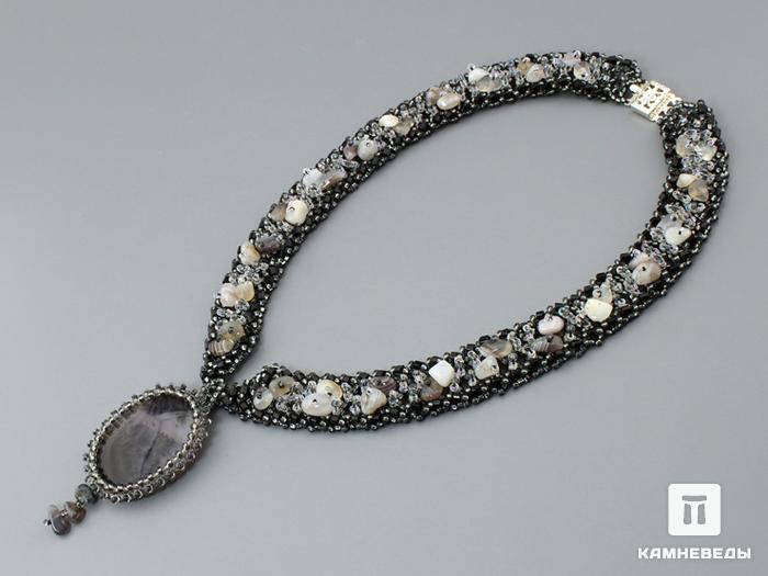 Ожерелье с агатом дендритовым, 46-88/79, фото 2
