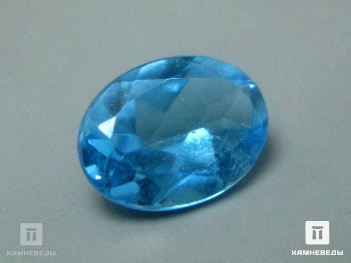Топаз голубой, огранка 8х6х3,5 мм (1,3 ct), 9-38/46, фото 4