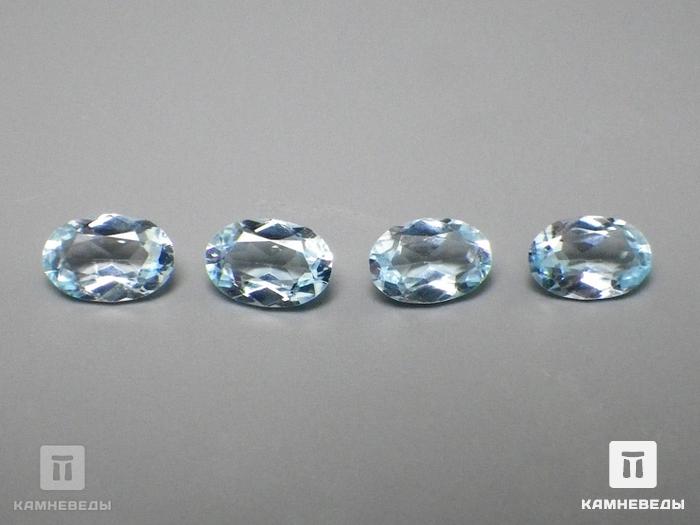 Топаз голубой, огранка 6х4х2,5 мм (0,48 ct), 9-38/48, фото 2