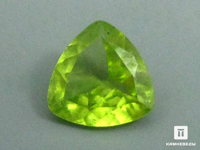 Хризолит (оливин), огранка 6х6х3 мм (0,57 ct), 9-8/4, фото 1