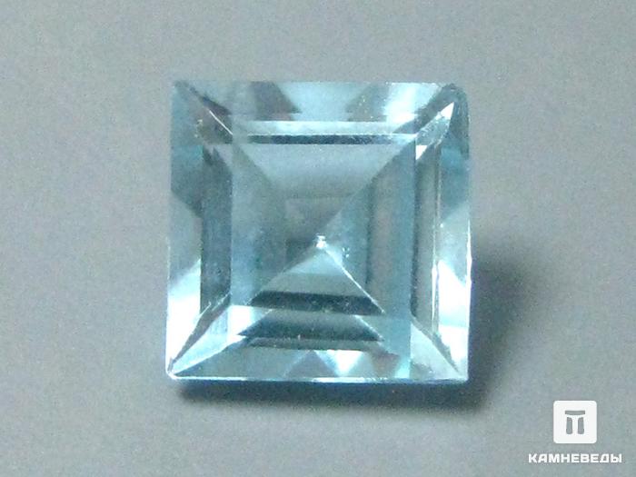 Топаз голубой, огранка 7х7х4,5 мм (1,93 ct), 9-38/54, фото 1