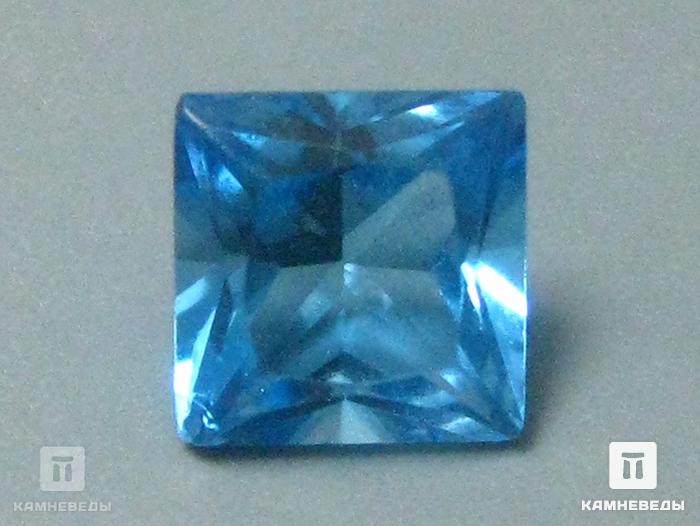 Топаз голубой, огранка 0,8 ct, размер 5х5х3,5 мм, 9-38/55, фото 2