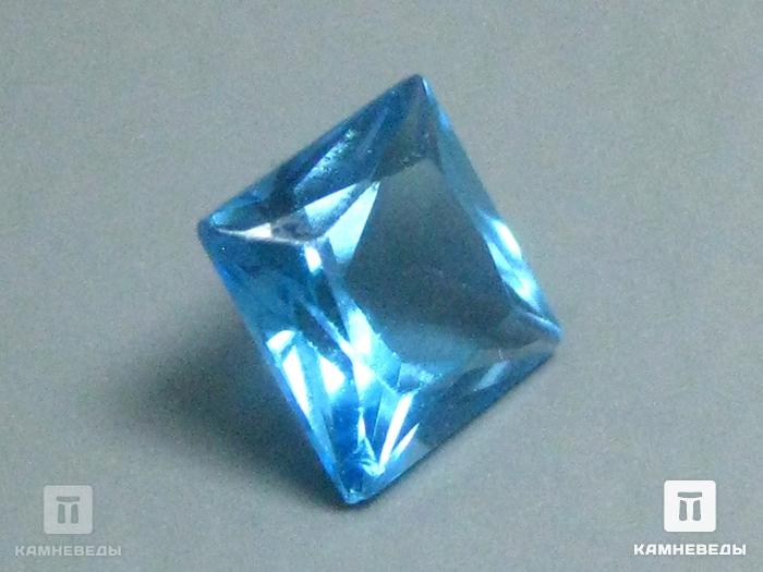 Топаз голубой, огранка 0,8 ct, размер 5х5х3,5 мм, 9-38/55, фото 3
