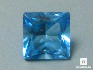 Топаз. Топаз голубой, огранка 0,8 ct, размер 5х5х3,5 мм
