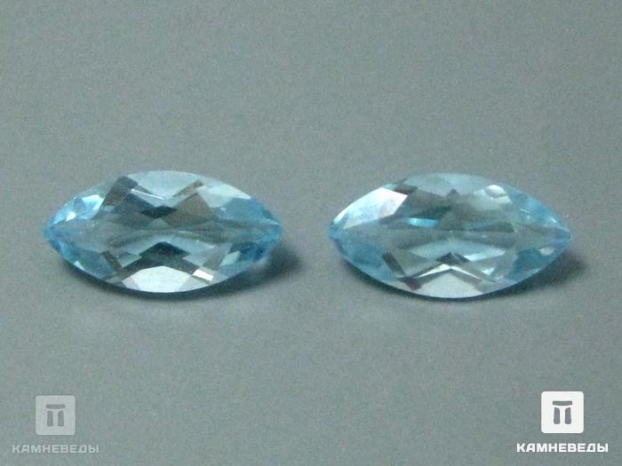 Топаз голубой, огранка 8х4х3 мм (0,69 ct), 9-38/56, фото 3