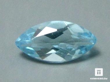 Топаз. Топаз голубой, огранка 8х4х3 мм (0,69 ct)