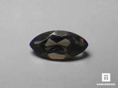 Дымчатый кварц, Раухтопаз. Раухтопаз (дымчатый кварц), огранка 8х4х2,5 мм (0,49 ct)