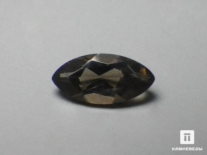 Раухтопаз (дымчатый кварц), огранка 8х4х2,5 мм (0,49 ct), 9-41/8, фото 1