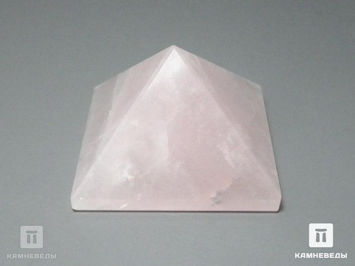 Пирамида из розового кварца, 4х4х2,5 см, 20-14/4, фото 2
